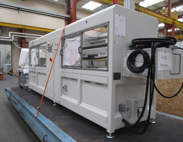 KRAUSS MAFFEI Zweiraupenabzug mit angebauter Säge KM-AS 25/1200XS