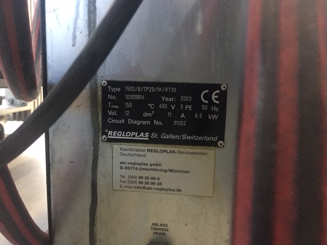 REGOPLAS Oil chiler 150S/6/TP20/1K/RT302003